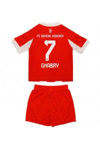 Bayern Munich Serge Gnabry #7 Jalkapallovaatteet Lasten Kotipeliasu 2025-26 Lyhythihainen (+ Lyhyet housut)